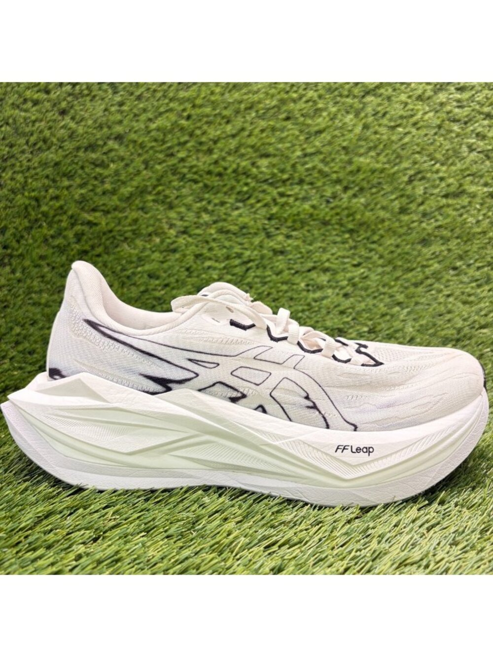 Asics Superblast 3 Mens Size 6.5 White Black Athletic Running Shoes Sneakers